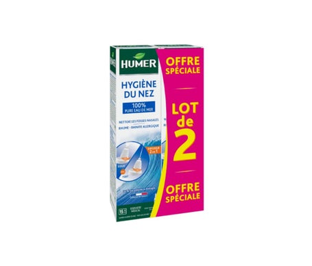 Humer Hygiene Nez Solution Saline Spray 2x150 ml