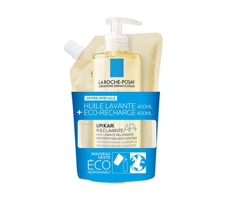 La Roche-Posay Lipikar Huile Lavante AP+ 400ml + Éco Recharge 400ml