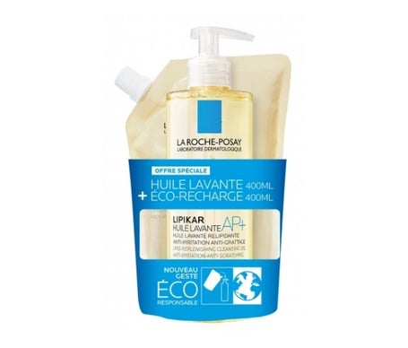 La Roche-Posay Lipikar Huile Lavante AP+ 400ml + Éco Recharge 400ml