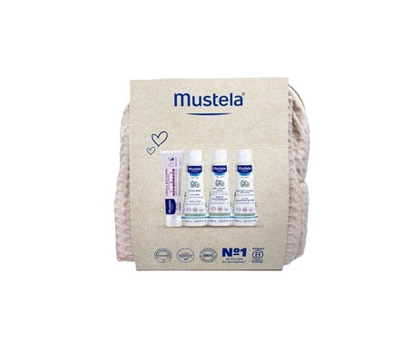 Mustela Bébé Set Trousse Coton Beige Peau Normale