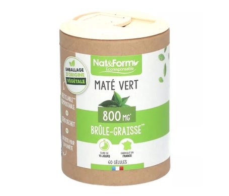 Nat&Form Eco Maté Vert Draineur 60 Gélules