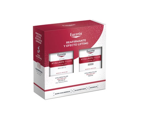 Eucerin Coffret Anti-Âge Hyaluron-Filler + Volume-Lift Crème De Jour SPF15 50ml + Crème De Nuit 50ml