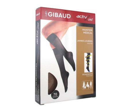 Gibaud Chaussettes Activline Femme Noir T-1 1ut