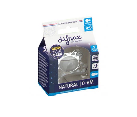 Difrax Sucette Natural 0-6 Nuit