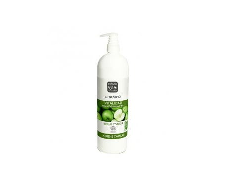 NaturaBio Cosmetics Shampooing Vitalité Aloe Vera & Pomme 740ml