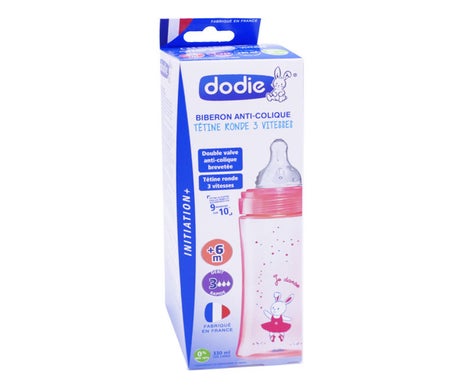 Dod Bib Init+330ml Ros Danseu +6M