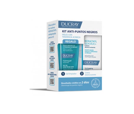 Keracnyl Kit Anti-Points Noirs Gel Nettoyant + Crème