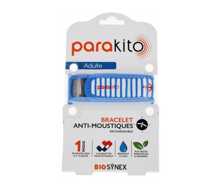 Parakito Pulsera Antimosquitos Recargable Adulto Graphic Marin
