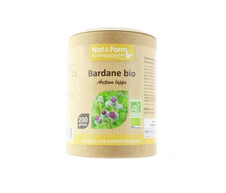 Nat&Form Eco Bardane Bio 200 Gélules