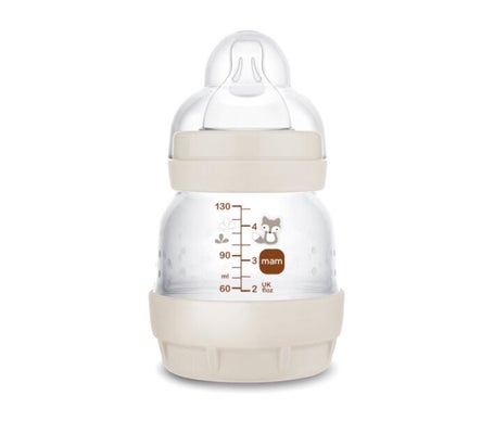 MAM Easy Start Nature Biberon Anti‑Colique Débit 0 Sable 130ml
