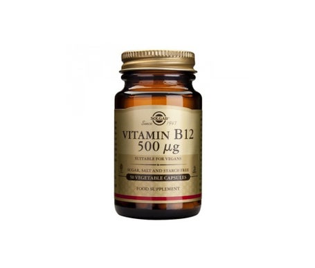 Solgar Vitamine B12 500mcg 50 gélules végétales