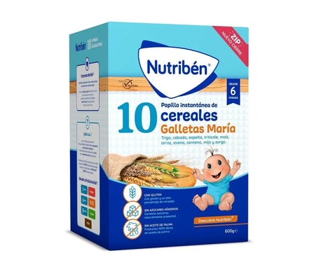 Nutriben 10 Cereales Galleta Maria 600g