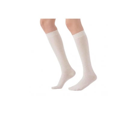 Sigvaris Origin Lin Chaussette 2 Femme Normal Ecru TM 1 Paire