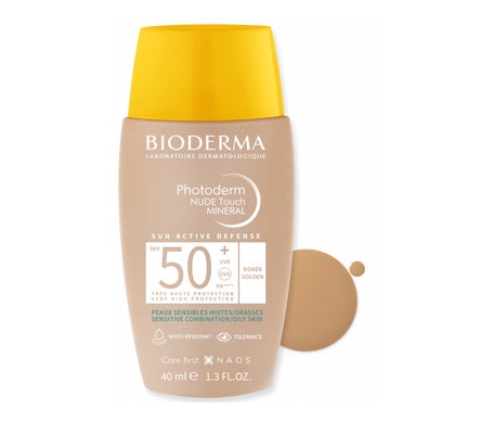 Bioderma Photoderm Nude Touch Mineral SPF50+ Teinte Dorée 40ml