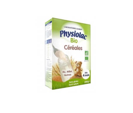 Gilbert Physiolac Bio Céréales Dès 4 mois 200g