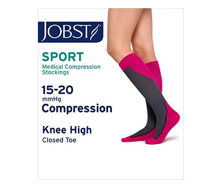 Jobst Sport Sock 15-20mmHg CC1 T-S Rose 2pcs