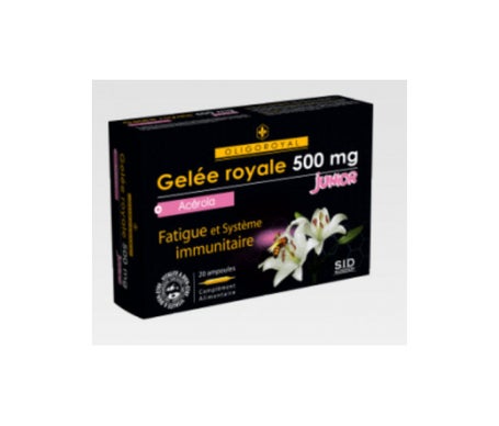 SID Nutrition Oligoroyal Gelée Royale 500mg Junior + Acérola 20 ampoules