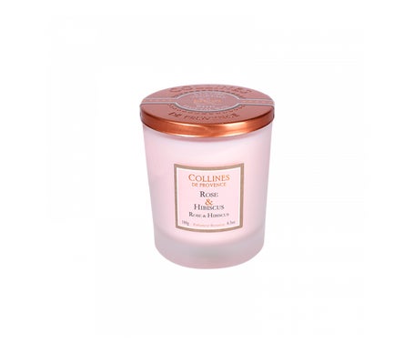 Collines de Provence Bougie Parfumée Rose & Hibiscus 180g