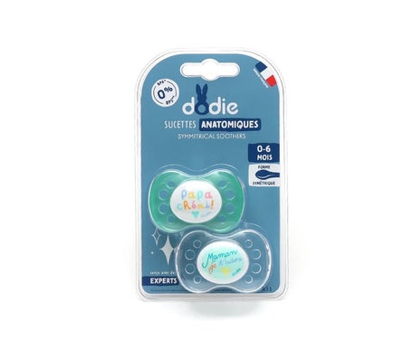 Dodie Sucettes Anatomiques Silicone 0-6 Mois N°31 2 Unités
