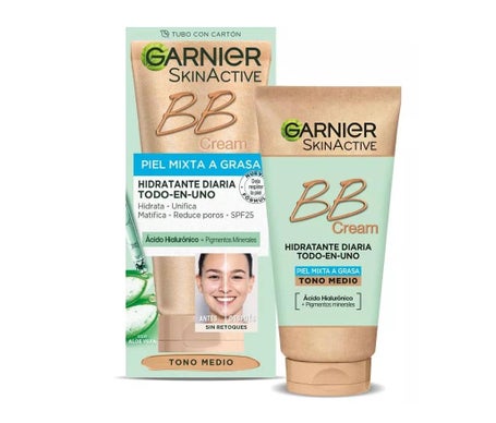 Garnier Skinactive Bb Cream Peau Mixte Grasse Spf25 Medium 50ml