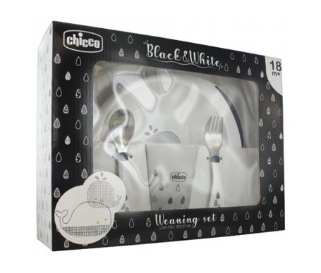 Ensemble de vaisselle Chicco Baleines +18m