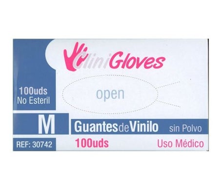 CliniGloves Gants en vinyle sans poudre Taille S 100 pcs