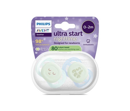 Philips Avent Ultra Start 0-2M Nighttime L Green Blue 2uts
