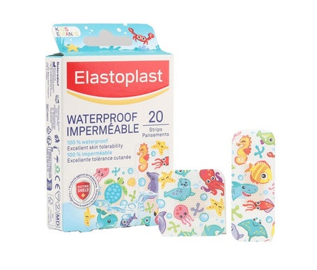 Elastoplast Waterproof Imperméable Pansement Enfant Marine 20uts