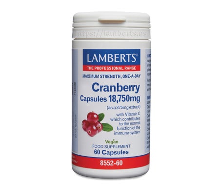 Lamberts Canneberge 18,750mg 60 Gélules