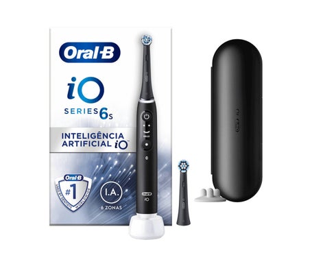 Oral-B Kit Io 6S Brosse Dents Noir + 2 Refill