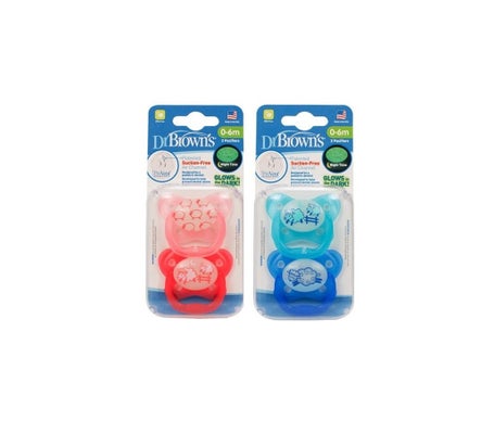Dr Brown's Sucette Silicone Prevent 0-6m 2uts