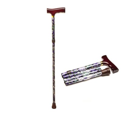 Prim Muletilla Plegable Flor Púrpura Fantasía 1ud