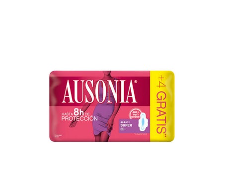 Ausónia Pensos Higiénicos Airdry Super Alas 30 Unidades
