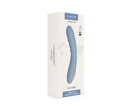 Svakom Ava Neo Interactive Thrusting Vibrator Cornflower Blue