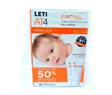 Leti AT4 Crème pour le visage 2x50ml