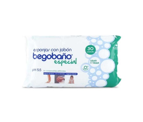 Begobaño Éponge savonneuse jetable 30 u.