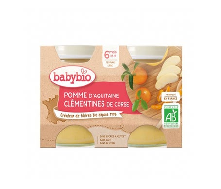 BabyBio Pomme Clementine 2x130g