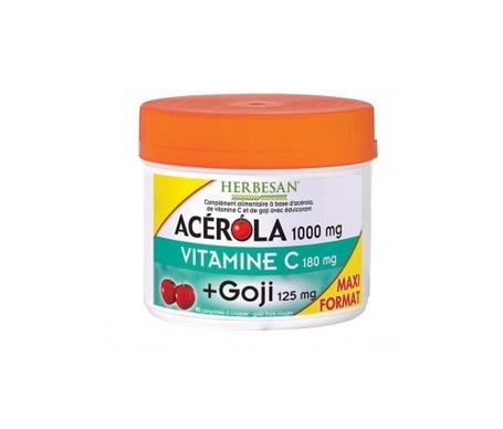 Herbesan Acérola 1000 + Goji Maxi Pot 90 comprimés