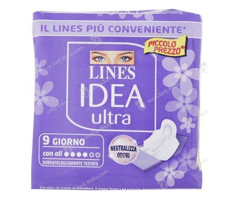 Lines Idea Assorbenti Ultra Jour avec Ailes 12uts
