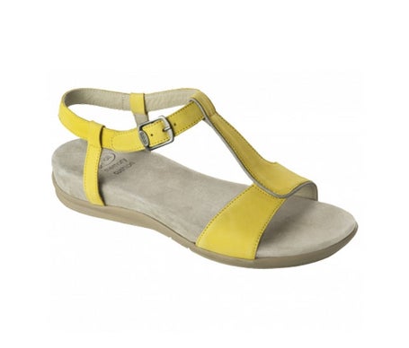 Scholl Nashira Sandale Memory Cushion Jaune Taille 36 1 Paire