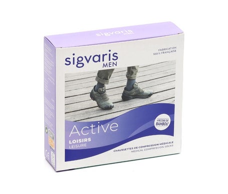 Sigvaris 2 Activ Loisirs New Man Anthracite Long TM 1 Paire