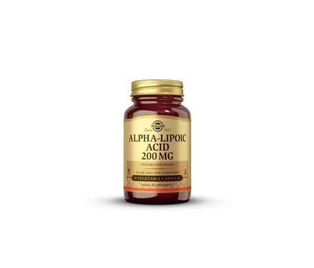 Solgar Acide Alpha Lipoïque 200mg 50 gélules végétales
