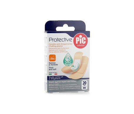 PiC Protecteur avec pansement adhésif bactéricide 20 pcs assortiment