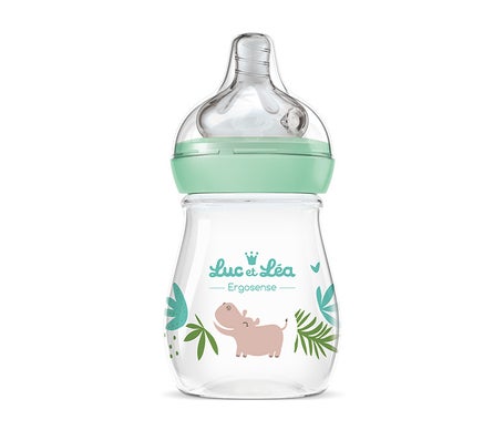 Luc et Lea Biberon Plastique Savane 150ml 1ut