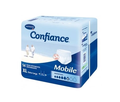 Hartmann Confiance Mobile 6 Gouttes XL 14 Sous-Vêtements Absorbants