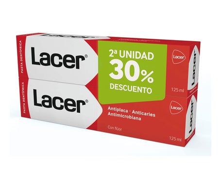 Dentifrice Lacer Fluoride 2x125ml