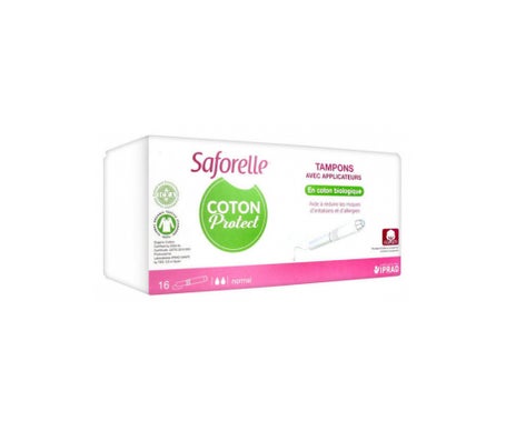 Saforelle Coton Protect Tampon avec Applicateurs 16