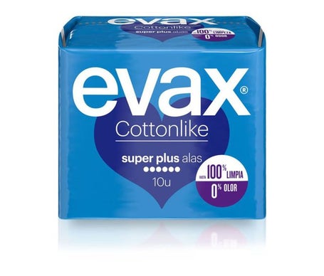 Evax Cottonlike Superplus Serviettes hygiéniques avec ailettes 10 u.