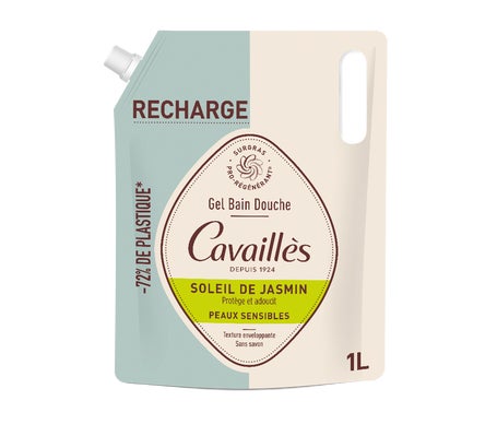 Cavaillès Gel Bain Douche Soleil de Jasmin Eco-Recharge 1000 ml