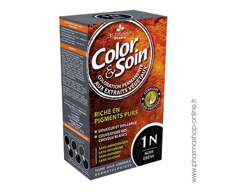 3 Chênes Color & Soin Coloration Permanente Noir Ébène 1N